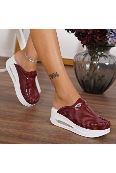 monotıp Sabo Medikal Sabo Orthopedic Airmax Terlik Bordo Renk Kadın Terlik 2023