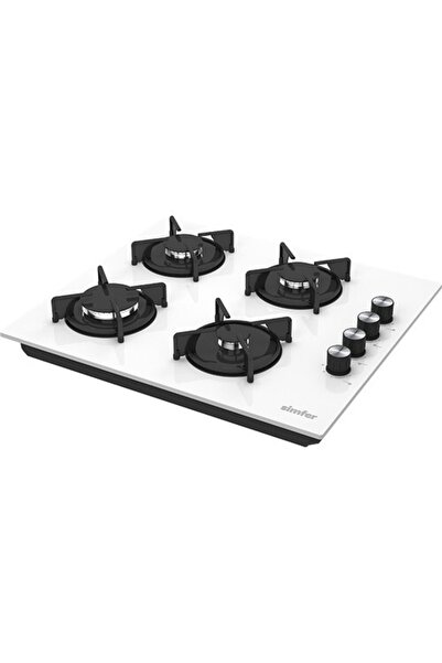 Simfer 3048 Beyaz Set Üstü Cam Ocak