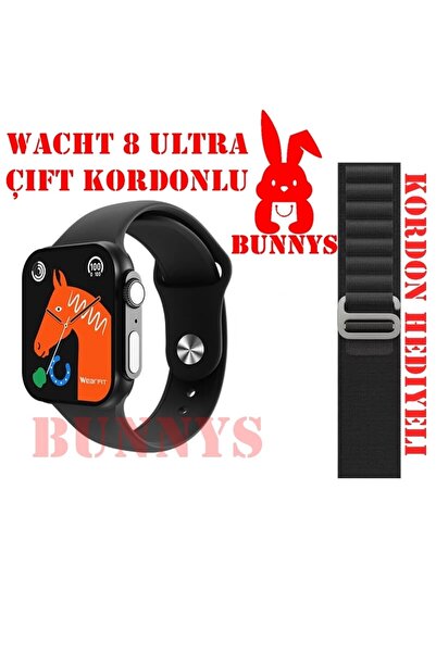 RABBİT STORE Akıllı Saat Wacht 8 Ultra Blackberry Uyumlu Kordon Hediyeli Konu...