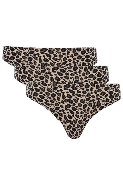 Chantelle Damen Tanga, 3er Pack - String, SoftStretch, nahtlos, unsichtbar, Einheitsgröße 36-44,