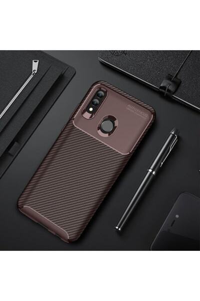 AKSEFİZZ Huawei P Smart 2019 Kılıf Benzersiz Dokulu Yüksek Tutuş Sağlayan Mat...