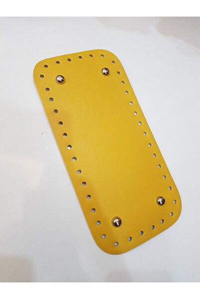 NAZENİN HOBİ AKSESUAR قاعدة حقيبة جلد محبوكة (25*12 سم)