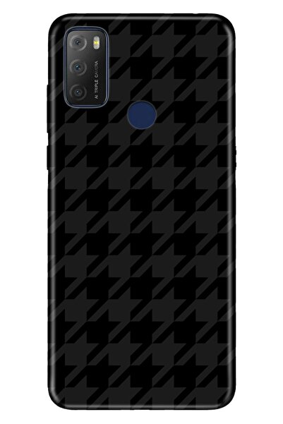 TCL 20e Kılıf 0.4mm Silikon Desenli Kazayağı