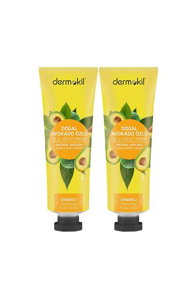 Dermokil 75 Ml x 2 Pieces Avocado Extract Hand and Body Cream