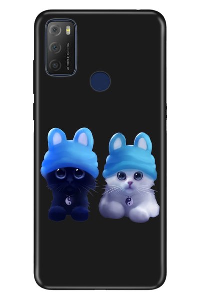 TCL 20E Compatible Case 0.4mm Silicone Patterned Sweet Kitten