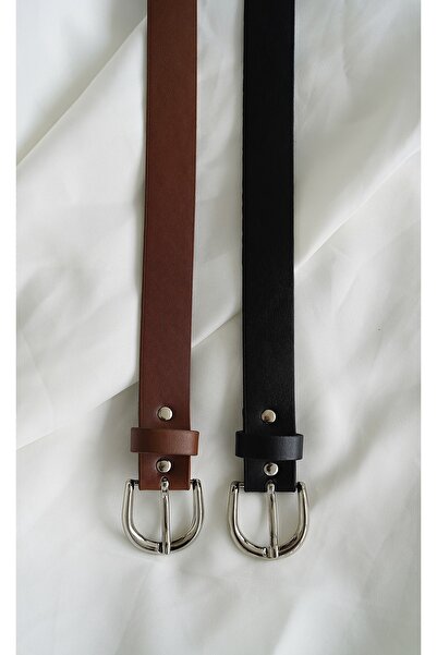 coaksco طقم نسائي مكون من قطعتين باللون البني والأسود