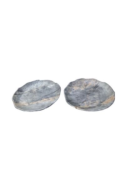 Külsan Royal Marble Norma Granite Patterned Serving Plate Ø16 Cm 43016.rm