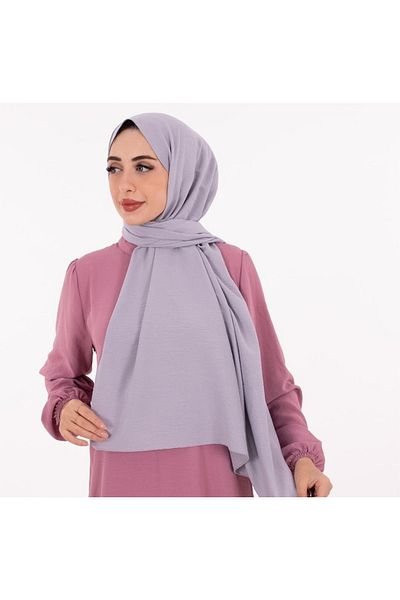 Narine Γυναικείο Hijab Βαμβακερό Μοντέλο Cazz Shawl-γκρι