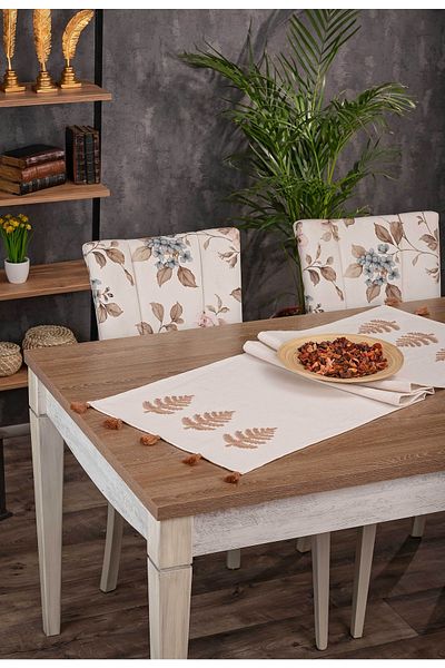 cottoncloth Buldan Suzane Embroidered Spring Runner