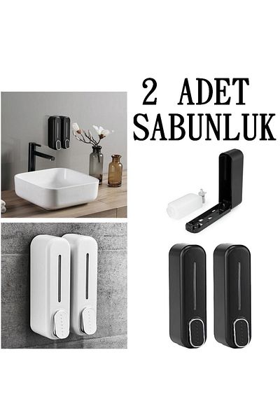 mrtbilisim Νέας γενιάς Δοχείο σαπουνιού Μπάνιου 350ml Δοχείο σαπουνιού Σαμπουάν Υγρό Σαπούνι Μπουκάλι Μπάνιου Δοχείο σαπουνιού 2 τμχ