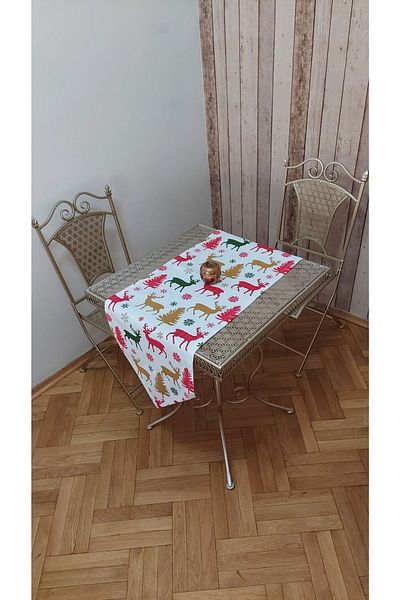 gonk New Year's Patterned, Duck Cloth (LIQUID PUSHER, SPOT-PROOF) Runner