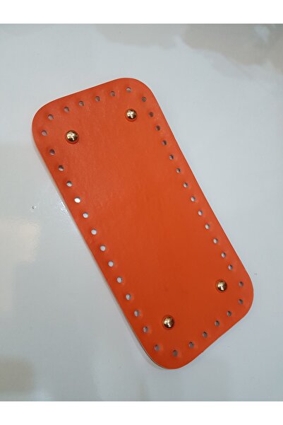 NAZENİN HOBİ AKSESUAR قاعدة حقيبة جلد محبوكة (25*12 سم)