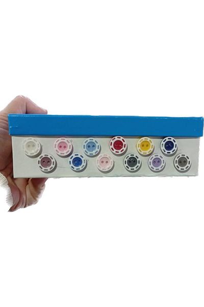 hobim42 Dot Patterned Baby Button Set2 12 Colors 5 Pieces of Each Color Total 60 Pieces
