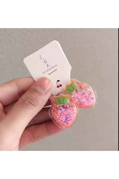 MutluBiDünya Lily Bir Çift Pullu Havuç Lastikli Toka