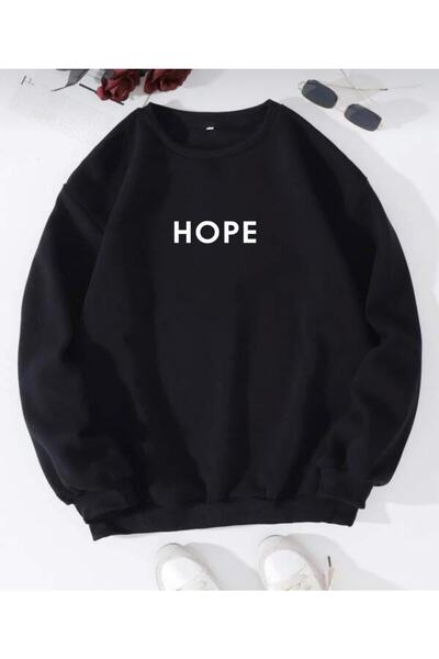 My Blog Bluza z okrągłym dekoltem i nadrukiem Hope