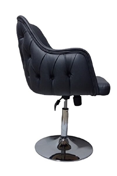 KamusalMarket Tekli Bekleme Koltuğu Tepsi Ayaklı Kapitone Desenli Suni Deri