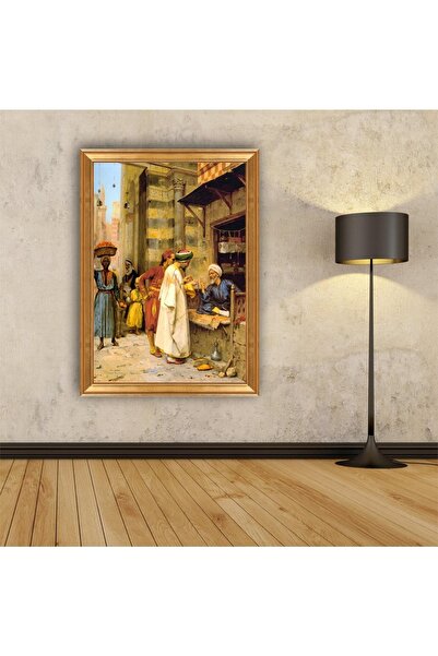 beedene Oryantalist Çerçeveli Tablo Orta Doğu Şark