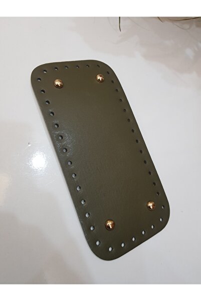 NAZENİN HOBİ AKSESUAR قاعدة حقيبة جلد محبوكة (25*12 سم)