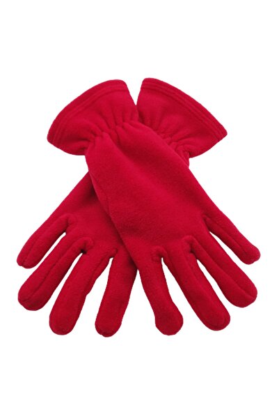AXE SPORTSWEAR Women's Winter Red Thermal Fleece Gloves - Fleece Beanie Set of 2