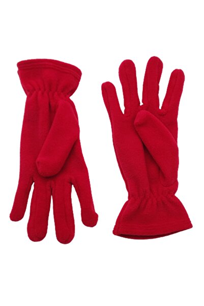 AXE SPORTSWEAR Women's Winter Red Thermal Fleece Gloves - Fleece Beanie Set of 2