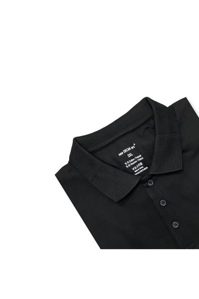 Sadık Collection Men's Large Size Polo Collar Combed Cotton Long Sleeve Pocket Sweater 1104