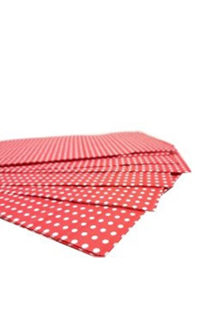 simagift Sima Gift Hediye Paketi Bantlı 25 Adet 25x30 Kırmızı Puantiyeli