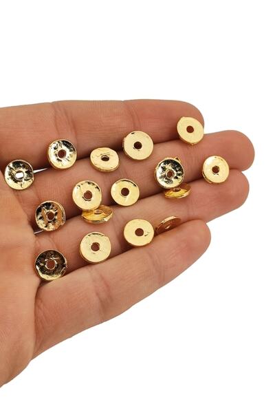 Selvi Konsept Altın Kaplama Rondela Ara Malzeme 10 Mm 8 gr (15 ADET)