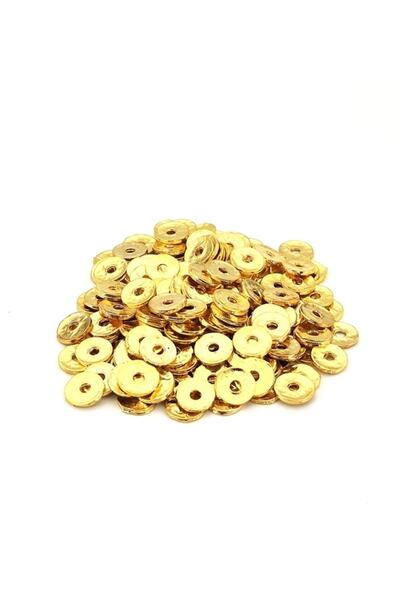 Selvi Konsept Altın Kaplama Rondela Ara Malzeme 10 Mm 8 gr (15 ADET)