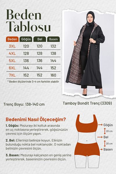 Modakenti Plus Size Full Length Button Detailed Waterproof Bondit Hooded Trench - Navy Blue