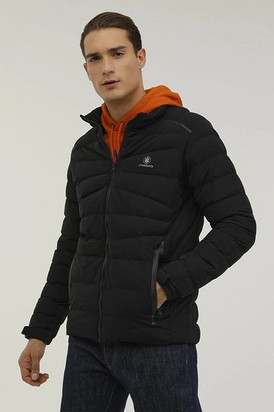 lumberjack M-sn56 Marcel Coat 2pr Μαύρο Ανδρικό Κοντό Παλτό -