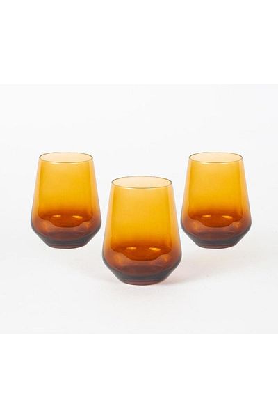 Paşabahçe 6 Personality Amber Gradient Water Cup 425cc
