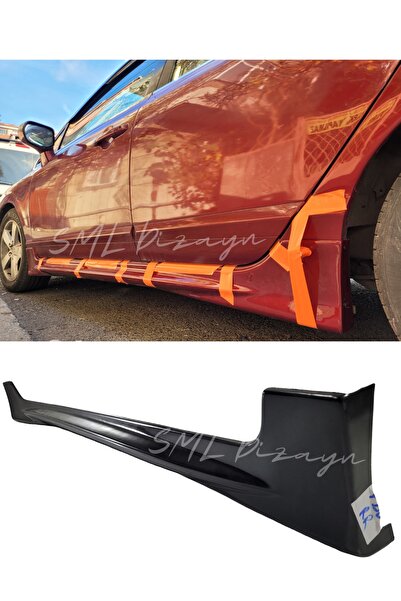 SML Dizayn Honda Civic Fd6 Yan Marşpiyel 2006-2011 (PLASTİK) Boyasız Civic Fd...