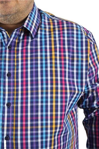 Starbattal Large Size Men's Piqquare Shirt 23360 White