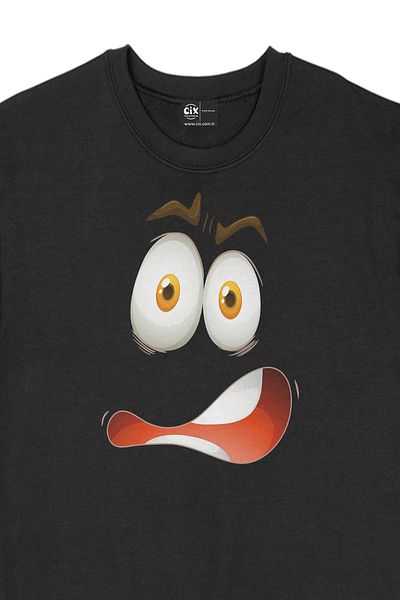 Cix Hanorac negru Confused Face