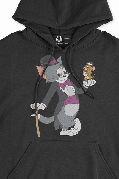 Cix Hanorac negru Tom Jerry Caught