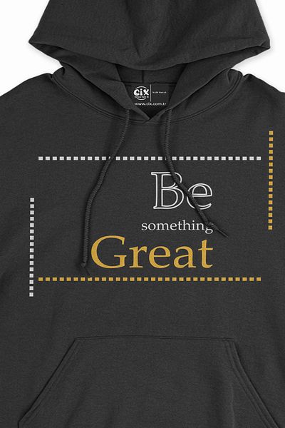 Cix Be Awesome Μαύρο φούτερ με κουκούλα