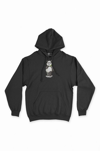 Cix Μικρό Panda Μαύρο Φούτερ Hoodie