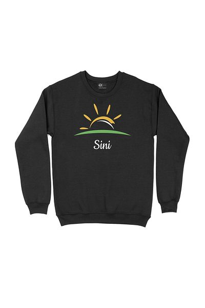 Cix Μαύρο φούτερ με λογότυπο Sini India Sun