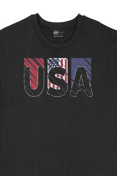 Cix Hanorac negru USA America Design