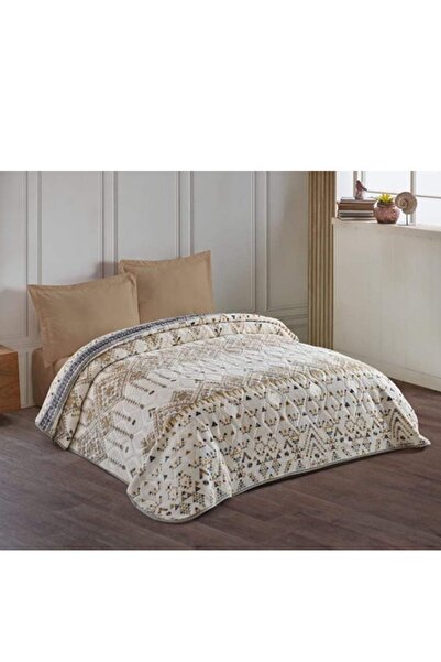 Kristal Kalın Kabartmalı Çift Kişilik Battaniye
