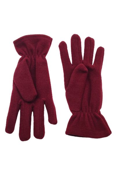 AXE SPORTSWEAR Women's Winter Claret Red Thermal Fleece Gloves - Fleece Beanie Set of 2