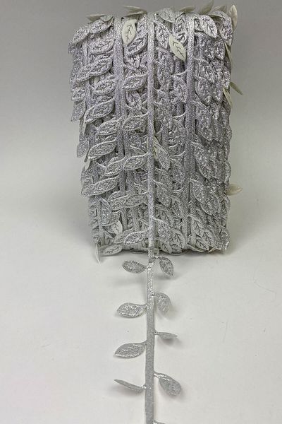 Hayalperest boncuk Silver Decorative Leaf Strip Water Stone 10 Mt