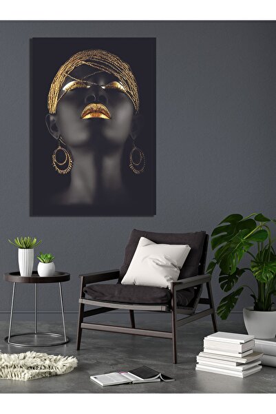 LD Dekor Afrikalı Zenci Kadın Dekoratif Dijital Baskı Tablo - Solmayan Canlı ...