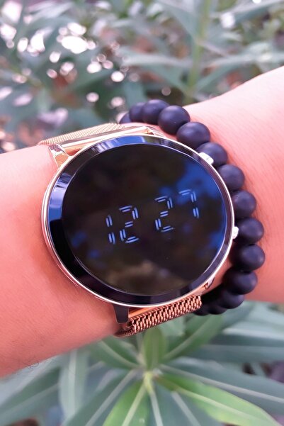 Tisaati Grasse Series Keyed Led Digital Unisex Magnet Cord Unisex Wristwatch Bracelet