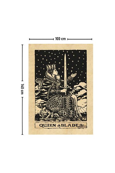 Vagonik Carte de tarot Queen Of Blades Covor de perete 140x100 Cm-70x100 Cm