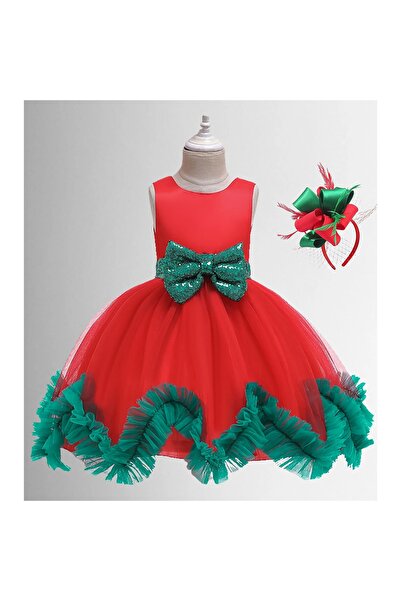 Moda Sitesi Kız Çocuk Tasarım Yeniyıl Abiyesi , Özel Gün Elbisesi