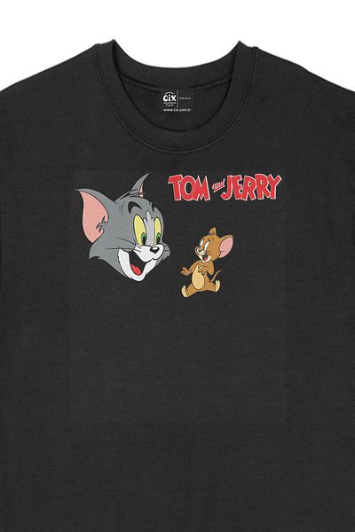 Cix Hanorac negru Prietenii Tom și Jerry
