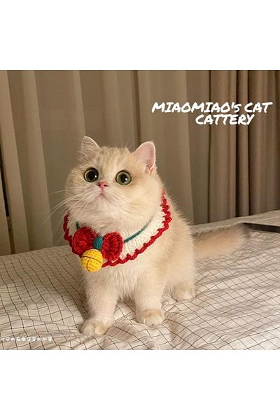 ayörme Organic Knitted Cat Dog Neck Collar Apron Custom Made