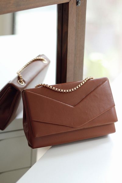 Moom Bag Γυναικεία τσάντα ώμου φακέλου Tan