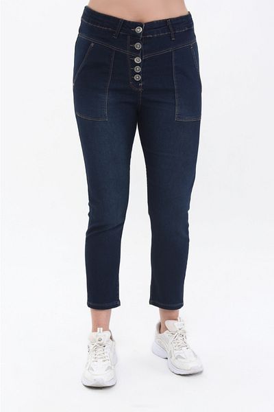 EYLÜL BUTİK Women's Ankle Pants with Front Buttons